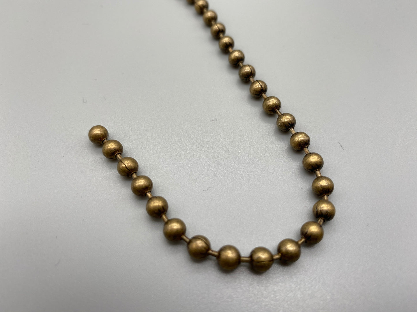 Chaîne en métal doré antique pour - N° 10 Taille de perle : 4,5 mm + connecteur gratuit