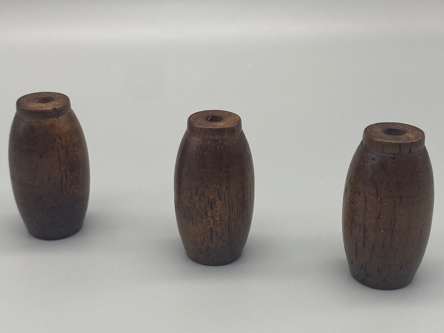 Stores en bois glands - Tirette de cordon / Tirette de cordon lumineux - Noyer - Lot de 3