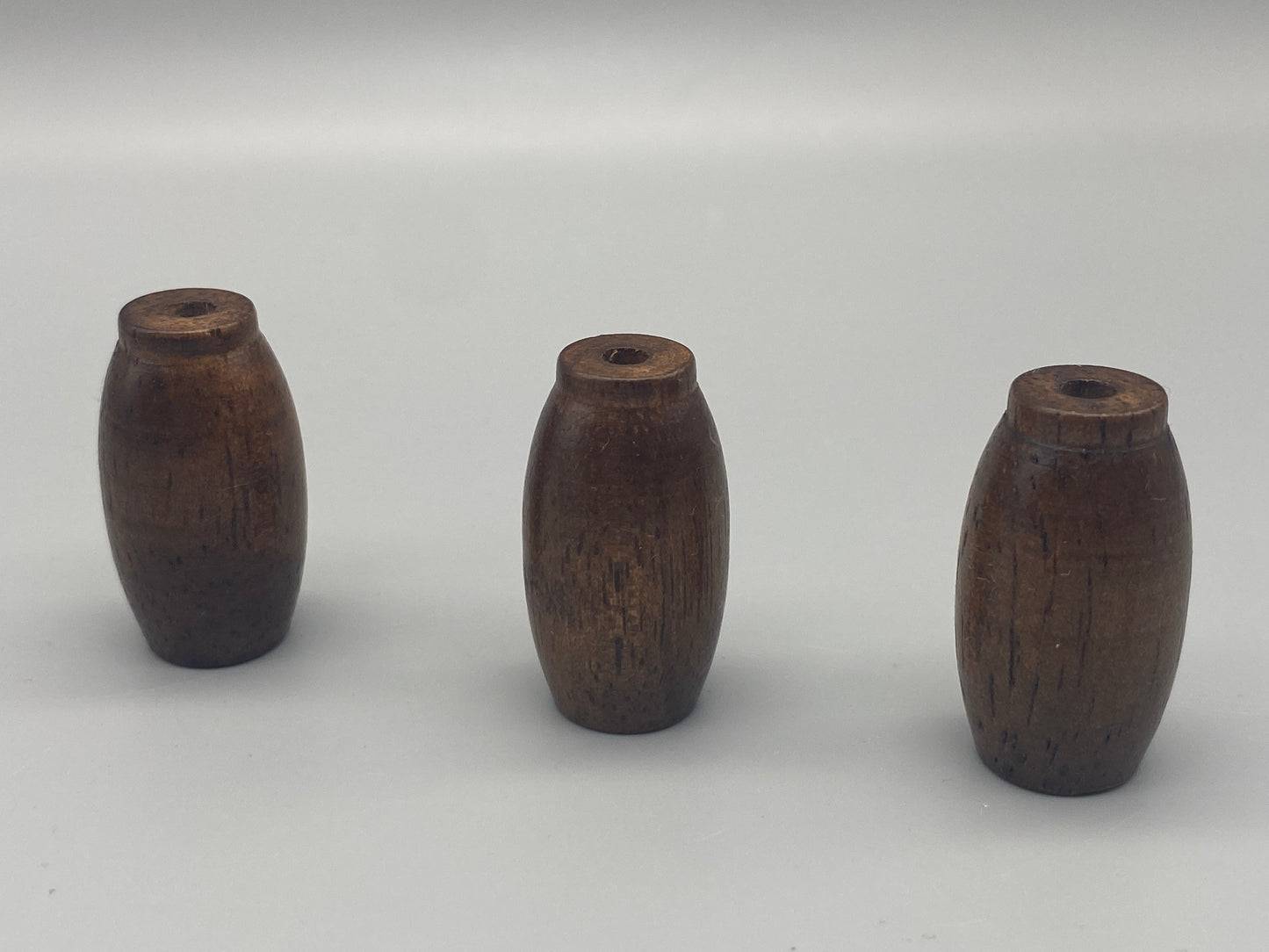 Stores en bois glands - Tirette de cordon / Tirette de cordon lumineux - Noyer - Lot de 3