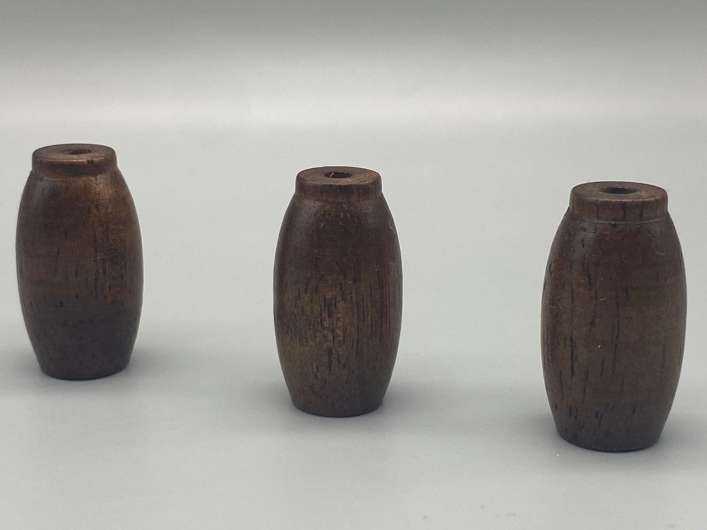 Stores en bois glands - Tirette de cordon / Tirette de cordon lumineux - Noyer - Lot de 3