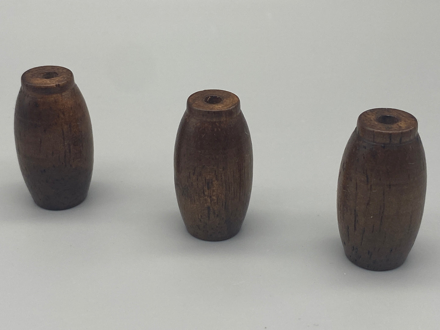 Stores en bois glands - Tirette de cordon / Tirette de cordon lumineux - Noyer - Lot de 3