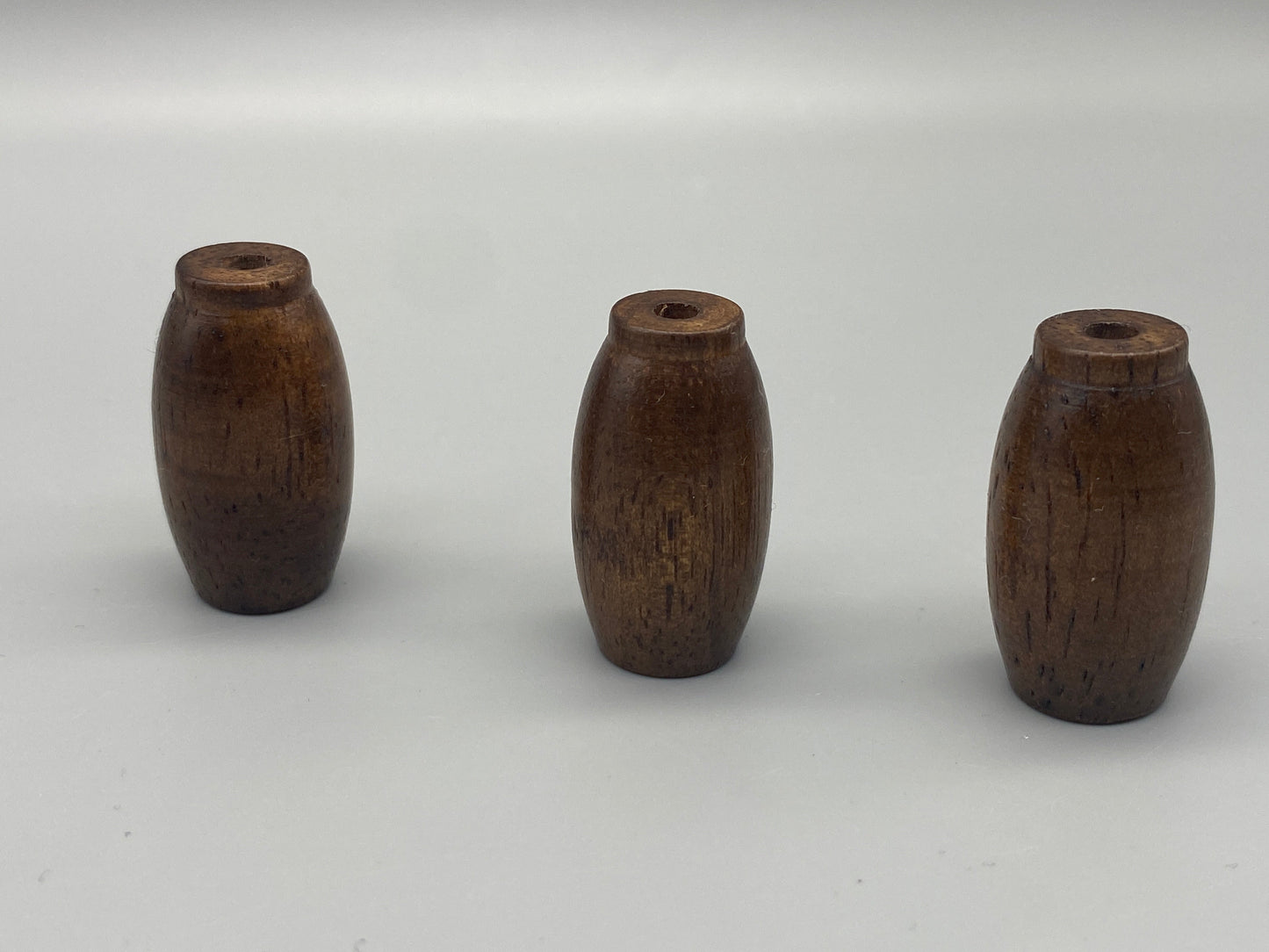 Stores en bois glands - Tirette de cordon / Tirette de cordon lumineux - Noyer - Lot de 3