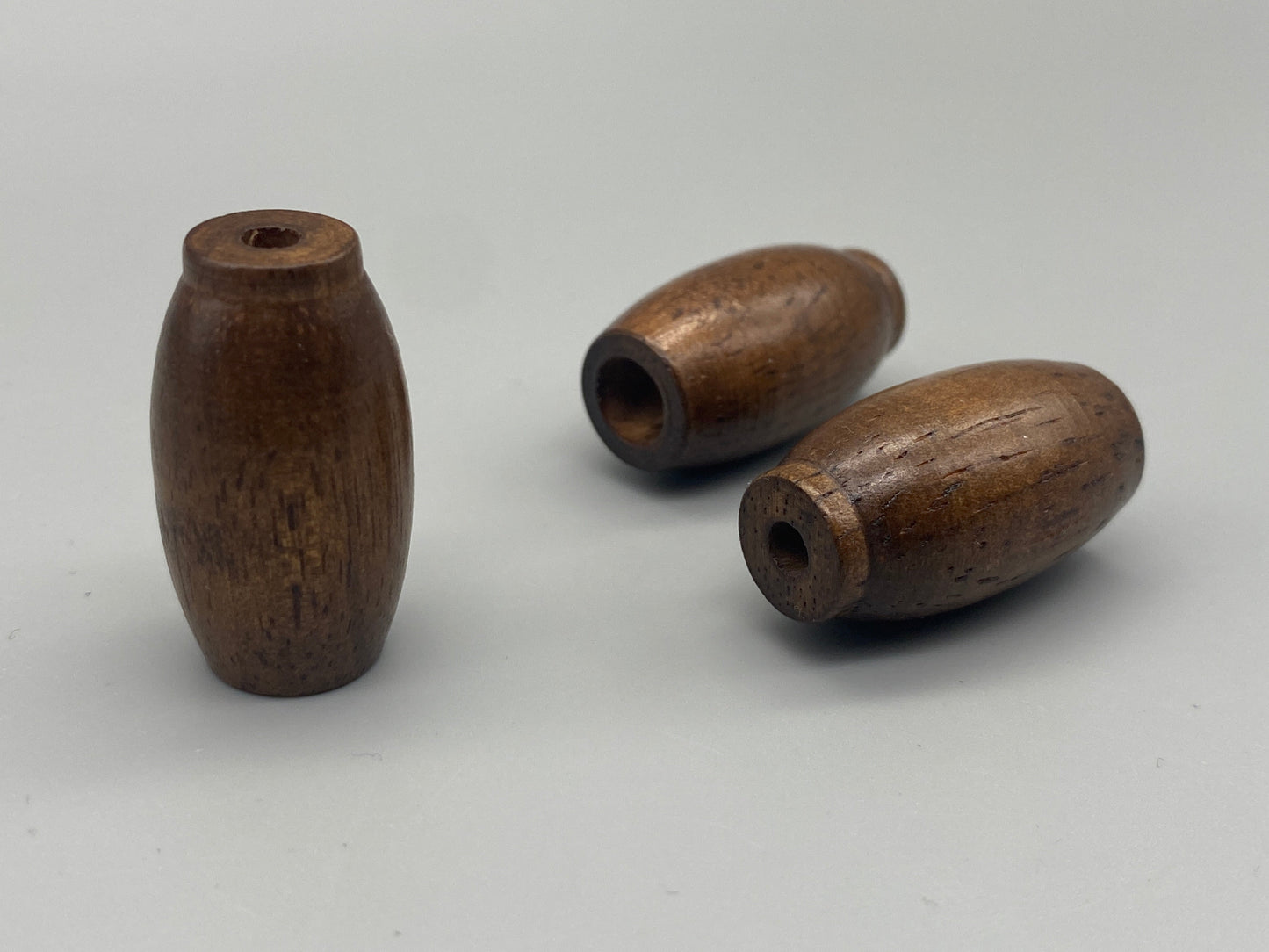Stores en bois glands - Tirette de cordon / Tirette de cordon lumineux - Noyer - Lot de 3