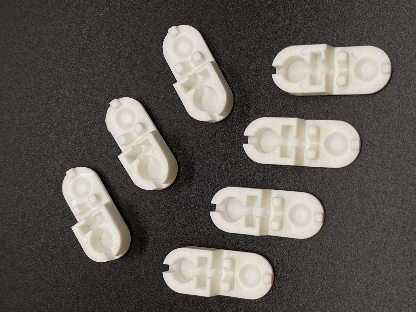Connecteurs de chaîne fendue en plastique pour chaîne en plastique n° 10 - Blanc - Paquet de 10 pièces