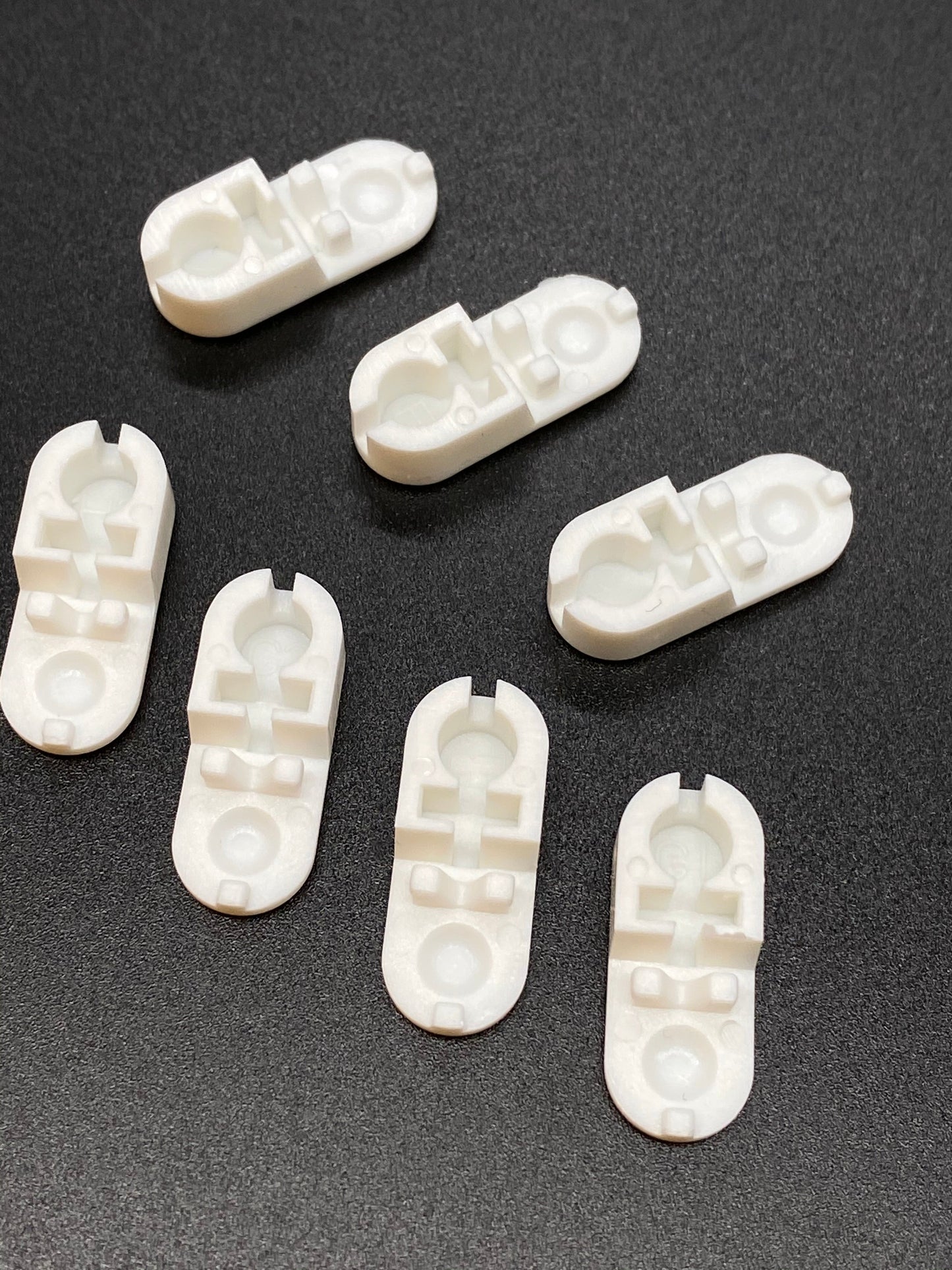 Connecteurs de chaîne fendue en plastique pour chaîne en plastique n° 10 - Blanc - Paquet de 10 pièces