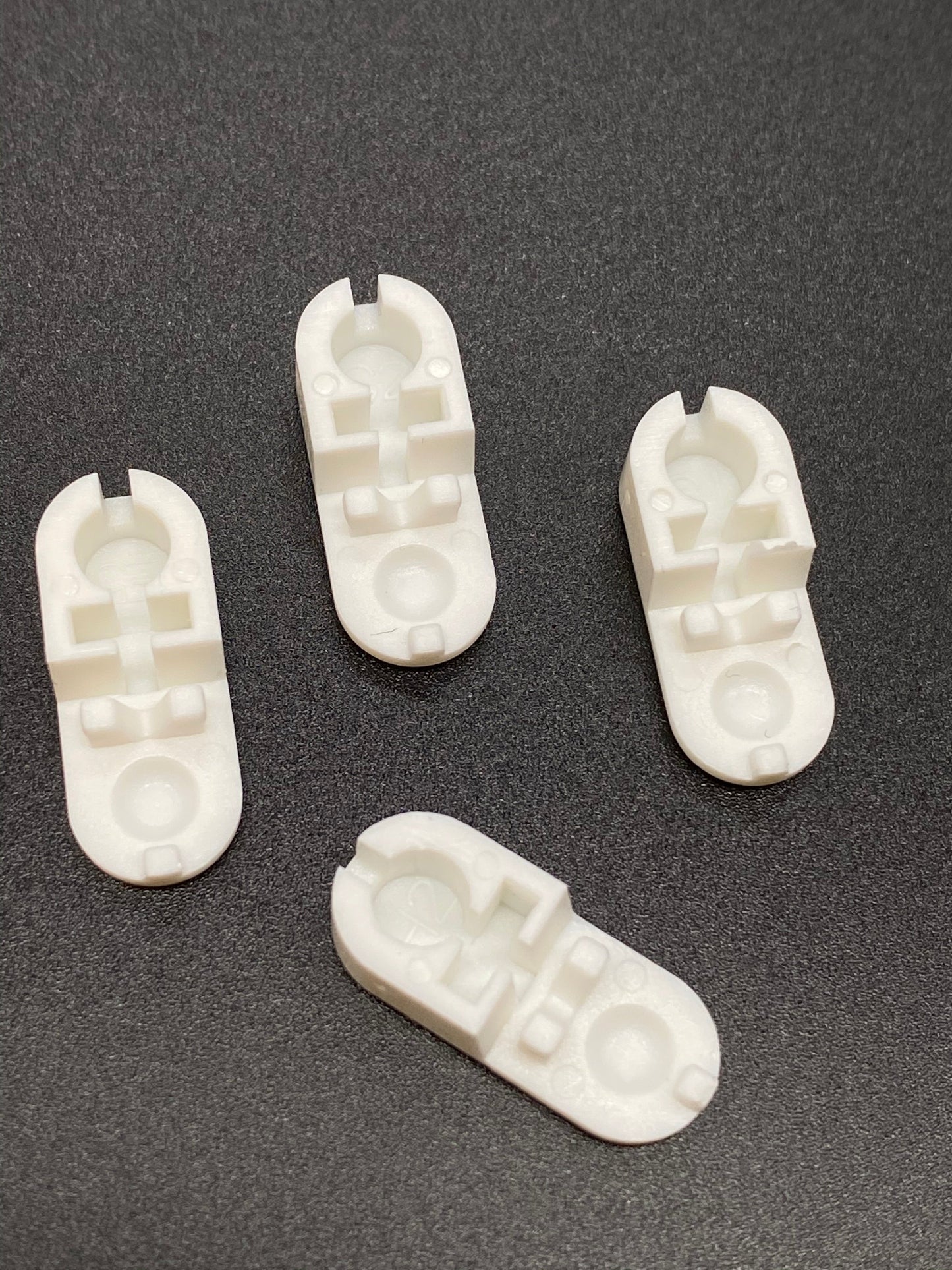 Connecteurs de chaîne fendue en plastique pour chaîne en plastique n° 10 - Blanc - Paquet de 10 pièces