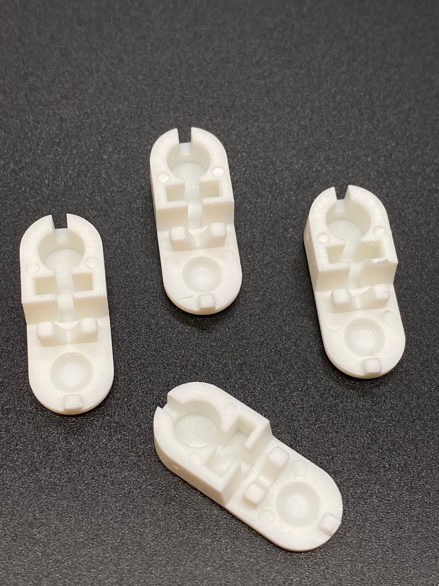Connecteurs de chaîne fendue en plastique pour chaîne en plastique n° 10 - Blanc - Paquet de 10 pièces