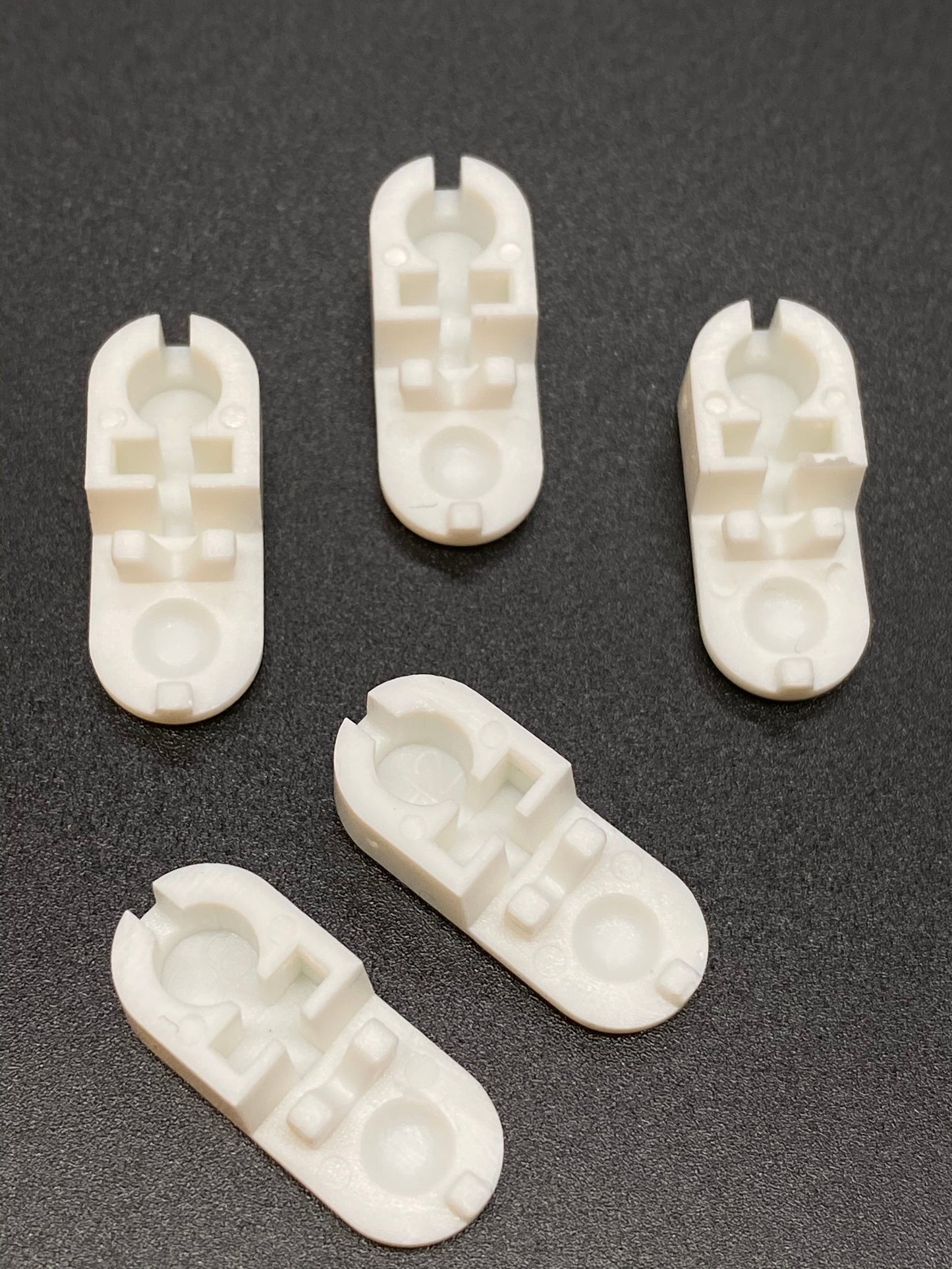 Connecteurs de chaîne fendue en plastique pour chaîne en plastique n° 10 - Blanc - Paquet de 10 pièces