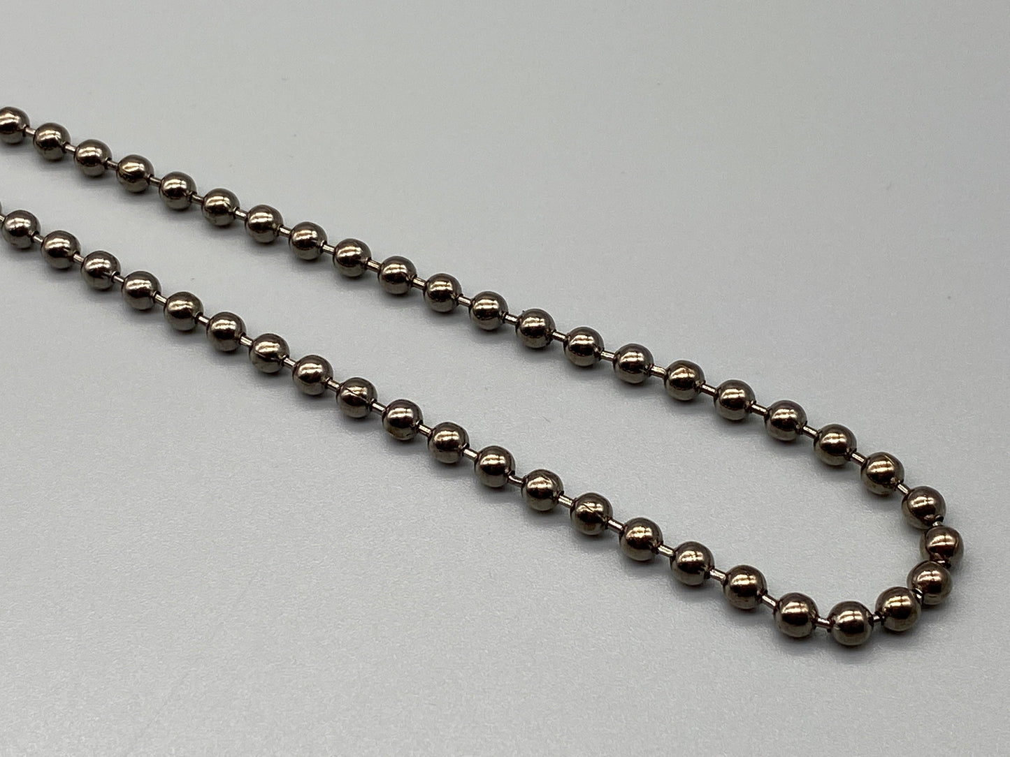 Endlose Gunmetal-Metallkette - Nr. 10 Perlengröße: 4,5 mm - Loop Chain