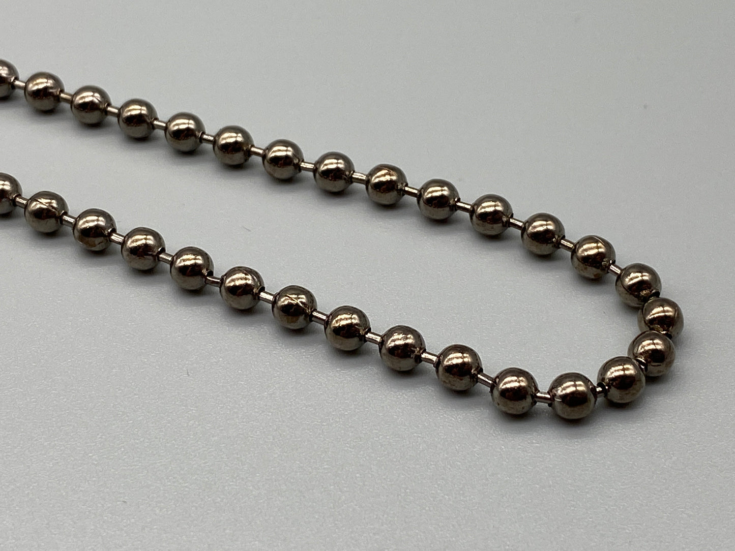 Gunmetal-Kette – Nr. 10, Perlengröße: 4,5 mm + kostenloser Verbinder