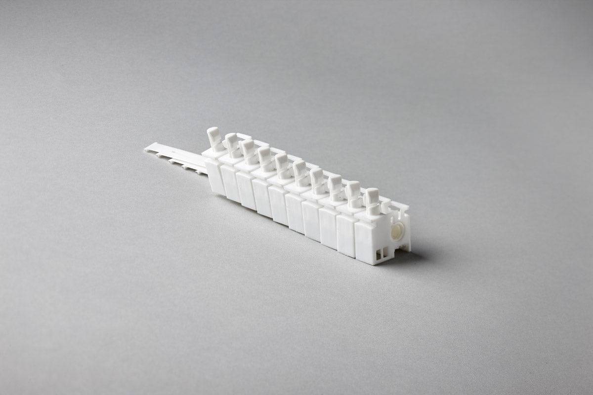 Lot de 10 rails Linked Runner 89 mm - Rail de tête étroit vertical - Orientation à gauche