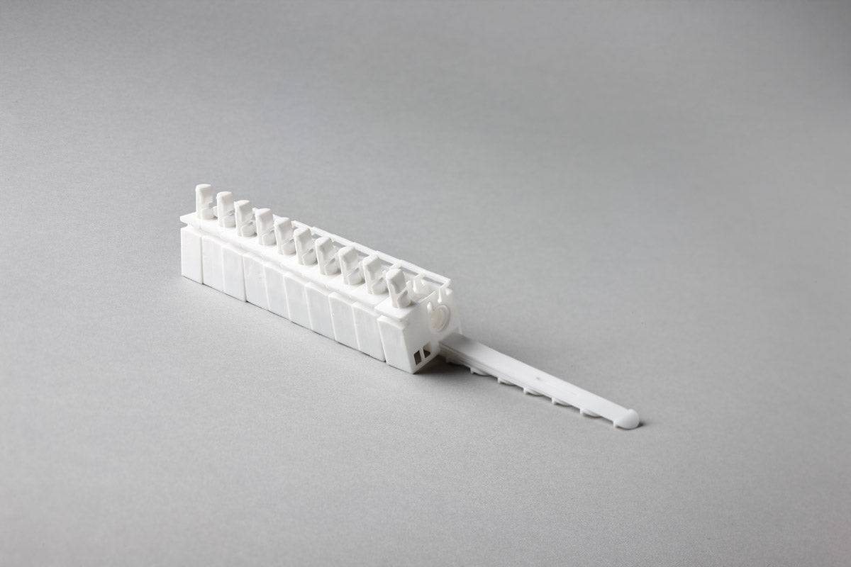 Lot de 10 Linked Runner 89 mm - Rail de tête étroit vertical à droite