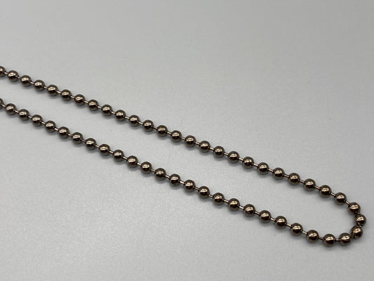 Chaîne en bronze - N° 10 Taille des perles : 4,5 mm + connecteur gratuit