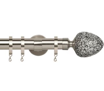 Chrome, Silver &amp; Steel Curtain Poles | Poles and Blinds