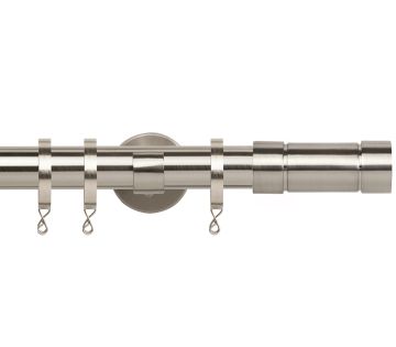 Chrome, Silver &amp; Steel Curtain Poles | Poles and Blinds