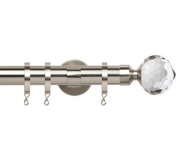 Chrome, Silver &amp; Steel Curtain Poles | Poles and Blinds