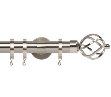 Chrome, Silver &amp; Steel Curtain Poles | Poles and Blinds