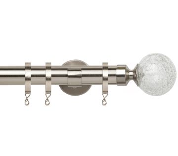 Chrome, Silver &amp; Steel Curtain Poles | Poles and Blinds