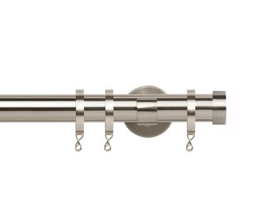 Chrome, Silver &amp; Steel Curtain Poles | Poles and Blinds