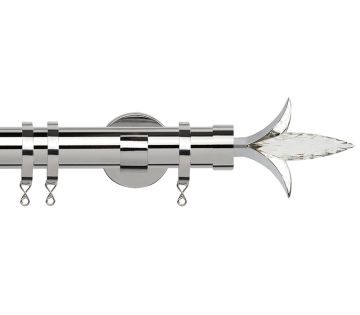 Chrome, Silver &amp; Steel Curtain Poles | Poles and Blinds