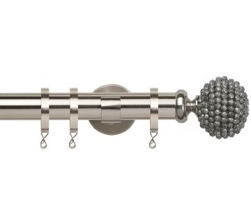Chrome, Silver &amp; Steel Curtain Poles | Poles and Blinds