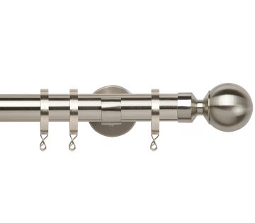 Chrome, Silver &amp; Steel Curtain Poles | Poles and Blinds