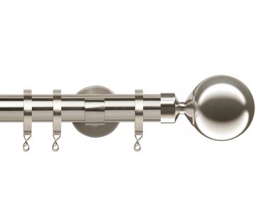Chrome, Silver &amp; Steel Curtain Poles | Poles and Blinds