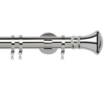Chrome, Silver &amp; Steel Curtain Poles | Poles and Blinds